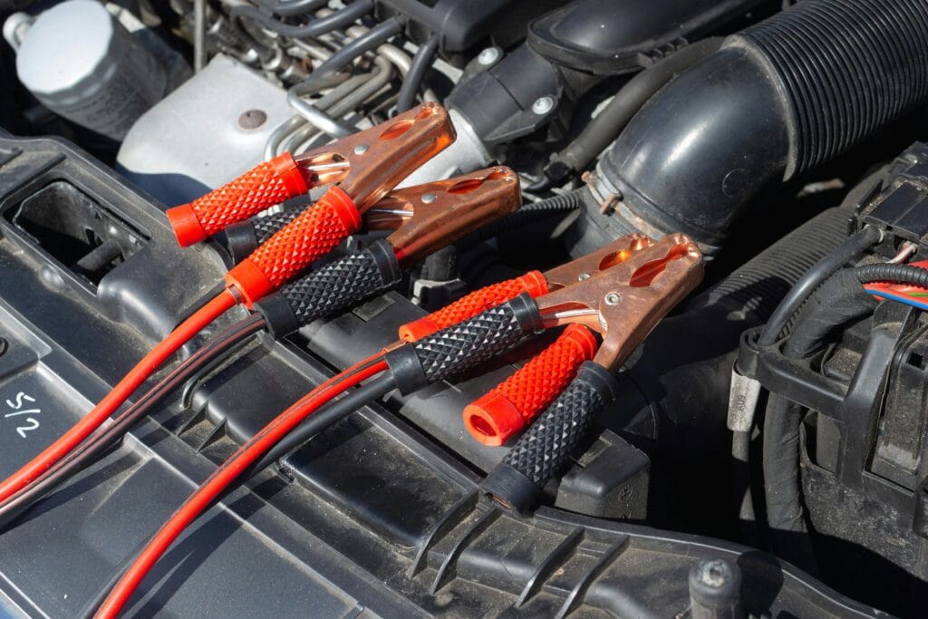 jumper cables for battery service